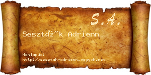 Seszták Adrienn névjegykártya