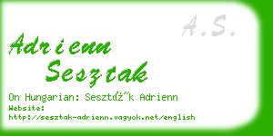 adrienn sesztak business card